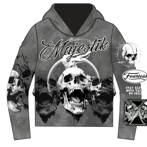 Majestik tapestry fearless hoodie - HOODIE
