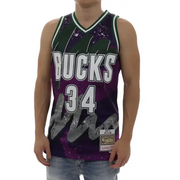 Mitchell & Ness Hyper Hoop Laker Bucks 2000 Ray Allen Jersey - ECtrendsetters