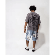 Mixed Emotion AI denim shorts - SHORTS - Cityswagusa.com