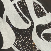 Mixed emotion fallen angels rhinestone hoodie - HOODIE