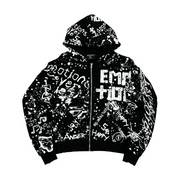 Mixed Emotion graffiti hoodie - HOODIE - Cityswagusa.com