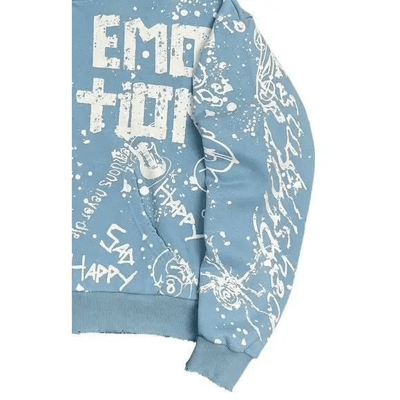 Mixed Emotion graffiti hoodie - HOODIE - Cityswagusa.com