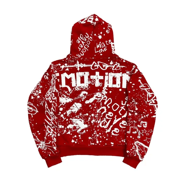 Mixed Emotion graffiti hoodie - HOODIE - Cityswagusa.com