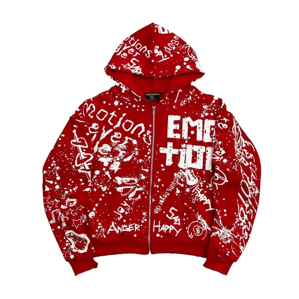 Mixed Emotion graffiti hoodie - HOODIE - Cityswagusa.com