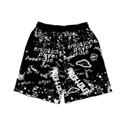 Mixed Emotion graffiti shorts - SHORTS - Cityswagusa.com