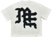 Mixed Emotion white end rhinestone t-shirt - T-SHIRT