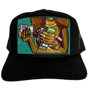 Mv counting money trucker hat - OSFA / BLACK - HATS