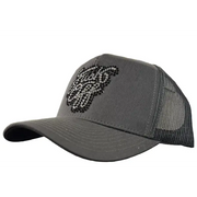 MV f off rhinestone trucker hat - OSFA / DK.GRAY - HATS