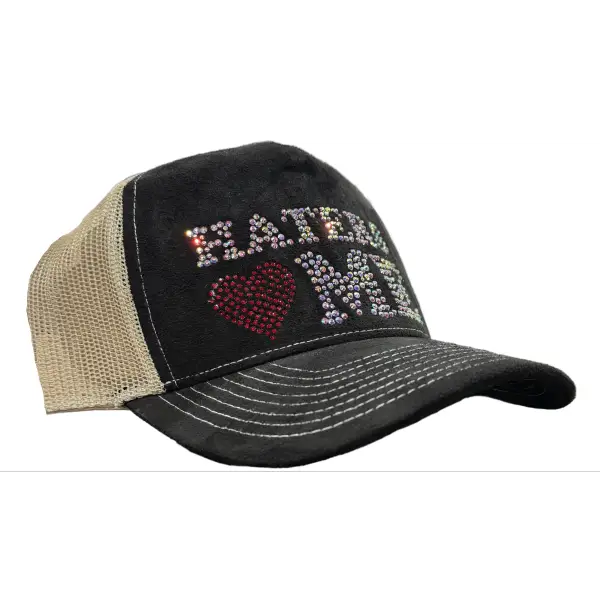 MV haters love me trucker hat - OSFA / BLACK - HATS