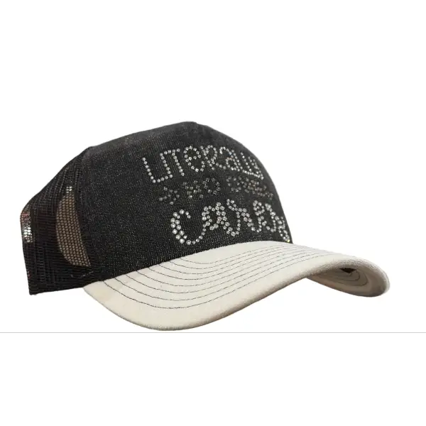 MV literally no one cares trucker hat - OSFA / BLACK - HATS