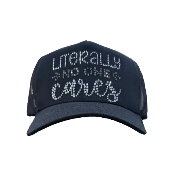 MV literally no one cares trucker hat - OSFA / BLACK - HATS