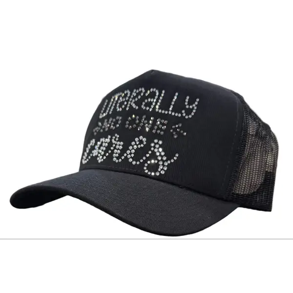 MV literally no one cares trucker hat - OSFA / BLACK - HATS