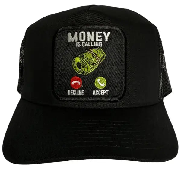 Mv money is calling trucker hat - OSFA / BLACK - HATS