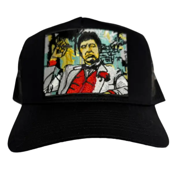 Mv scarface trucker hat - OSFA / BLACK - HATS