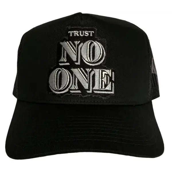 Mv trust no one trucker hat - OSFA / BLACK - HATS