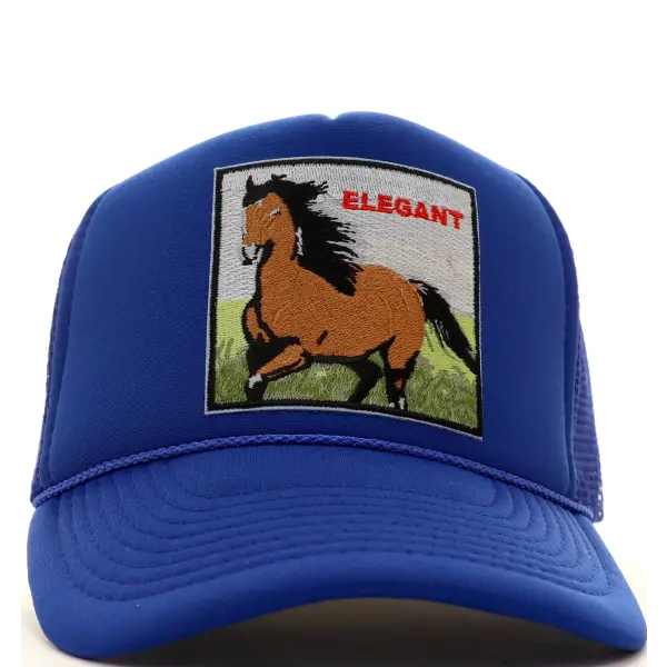 Mv Try Elegant Horse Trucker Hat - ECtrendsetters