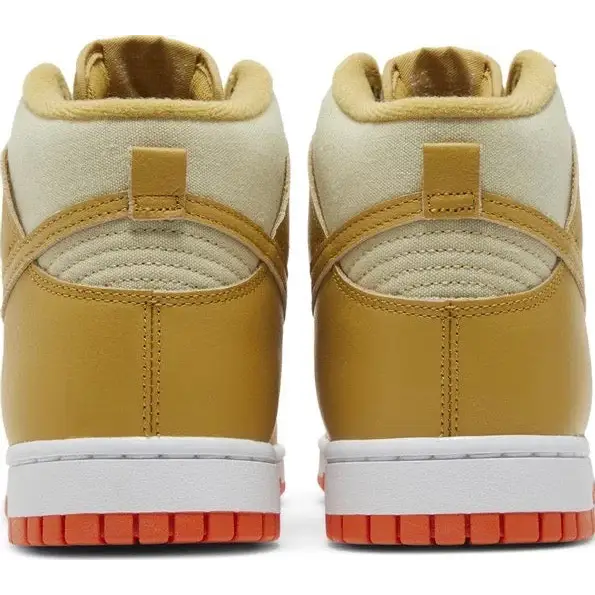 Nike dunk high wheat gold safety orange - 10 - SHOES