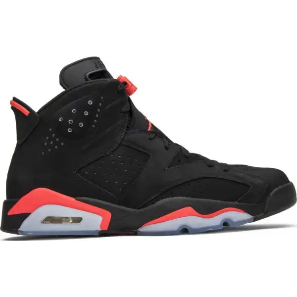 Nike Mens Air Jordan 6 Retro ’Infrared’ Suede Basketball Shoes - 12 - SHOES