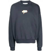 Off-white degrade thunder slim outerspace crewneck sweatshirt - SWEATSHIRTS