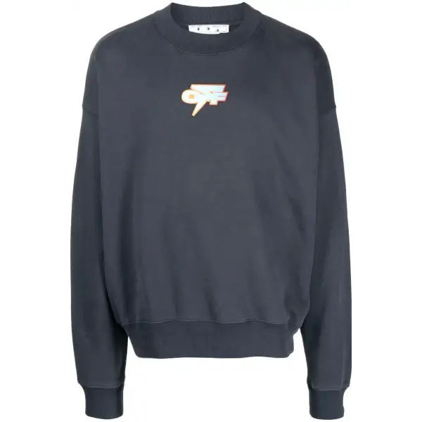 Off-white degrade thunder slim outerspace crewneck sweatshirt - SWEATSHIRTS