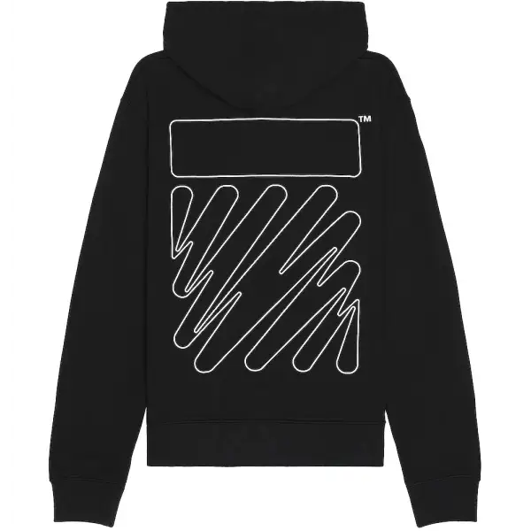Off-White Wave Outline Diag Slim Hoodie - City Swag USA 