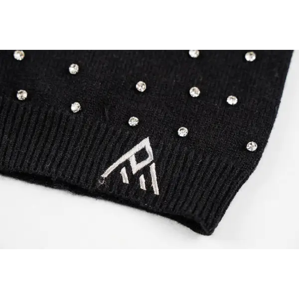 Paper money diamanté ski mask - OSFA / BLACK - MENS