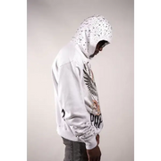 Paper money fallen angels rhinestone hoodie - HOODIE