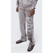 Paper Money news paper sweatpants by TODAYS TREND