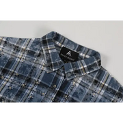 Paper money rhinestone flannel - SHIRT L/S