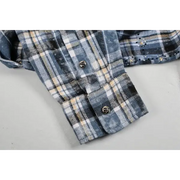 Paper money rhinestone flannel - SHIRT L/S