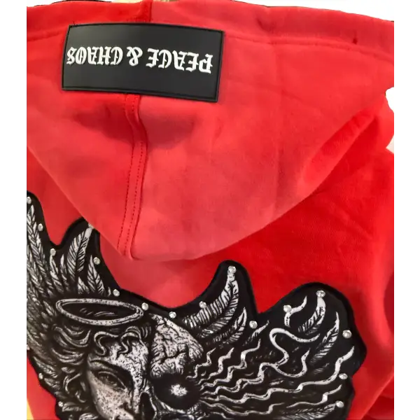 Peace and chaos fire and ice hoodie - HOODIE