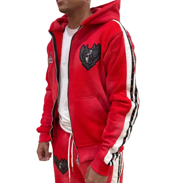 Peace and chaos fire and ice hoodie - HOODIE