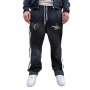 Peace and chaos fire and ice sweatpants - SMALL / BLACK - SWEAT PANT