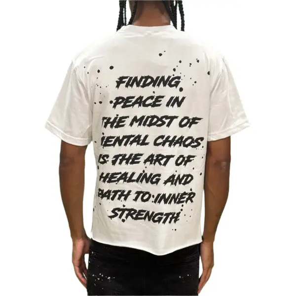 Peace and chaos mental chaos CROPPED t-shirt - T-SHIRT