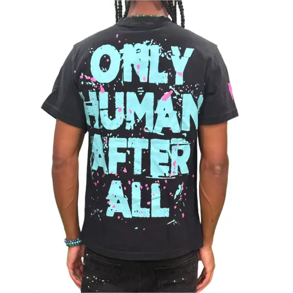 Peace and chaos only human after all CROPPED t-shirt - T-SHIRT