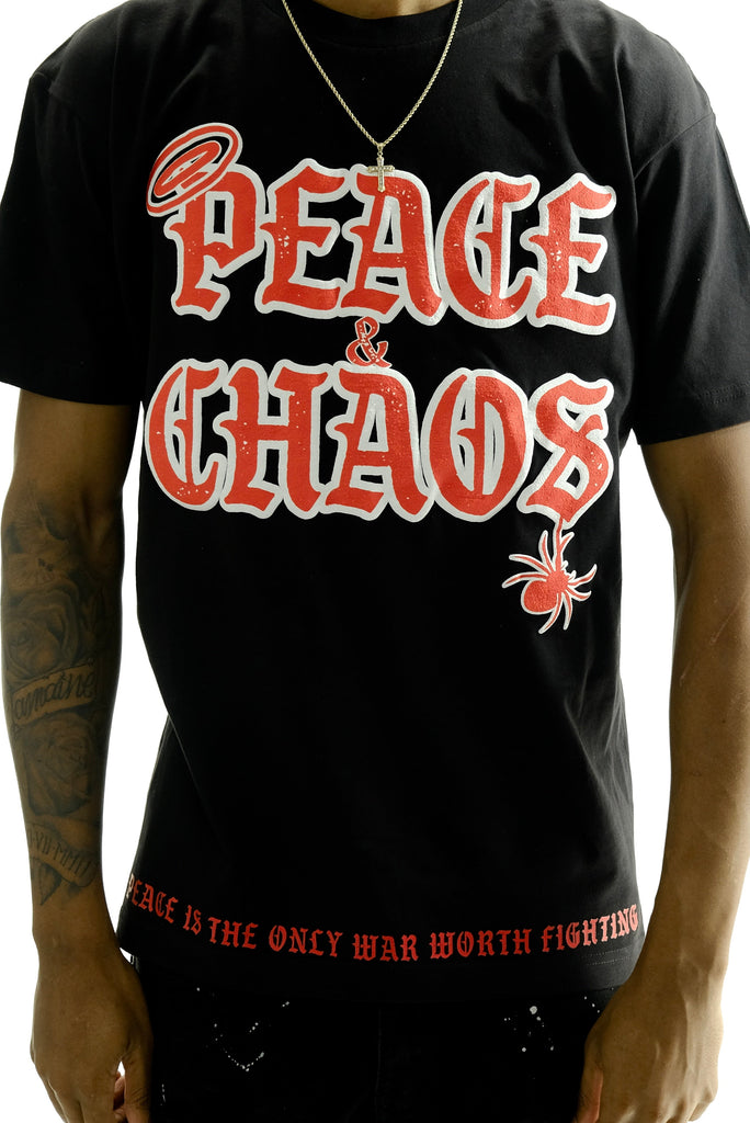 Peace And Chaos Signature Logo T-Shirt - ECtrendsetters