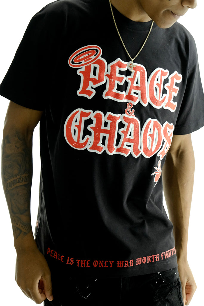 Peace And Chaos Signature Logo T-Shirt - ECtrendsetters