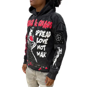 Peace and chaos spread love not war hoodie - HOODIE
