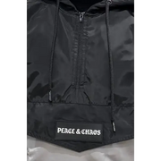 Peace and chaos windbreaker hoodie - HOODIE