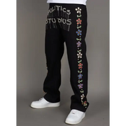Politics baggy politics studios studded jeans - DENIM