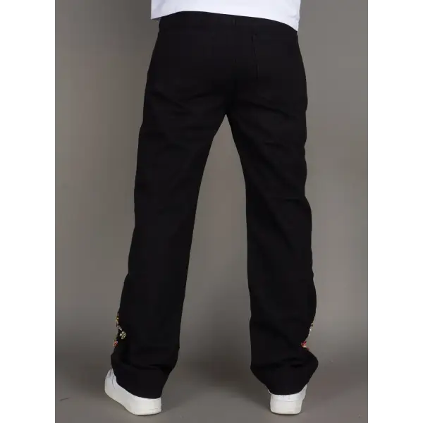 Politics baggy politics studios studded jeans - DENIM