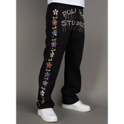 Politics baggy politics studios studded jeans - DENIM