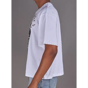 Politics embellished mask t-shirt - T-SHIRT