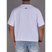 Politics embellished mask t-shirt - T-SHIRT