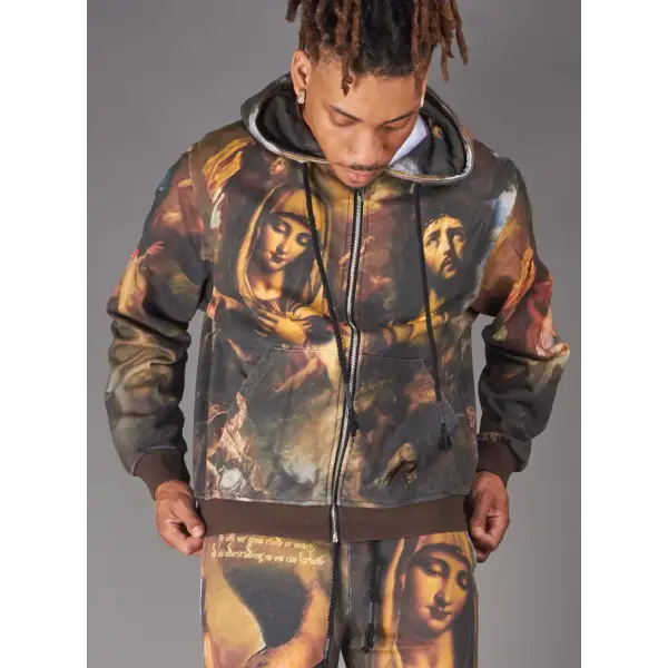 Politics melar renaissance art print jacket - HOODIE