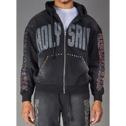 Politics solis holy saint hoodie - MEDIUM / BLACK - HOODIE