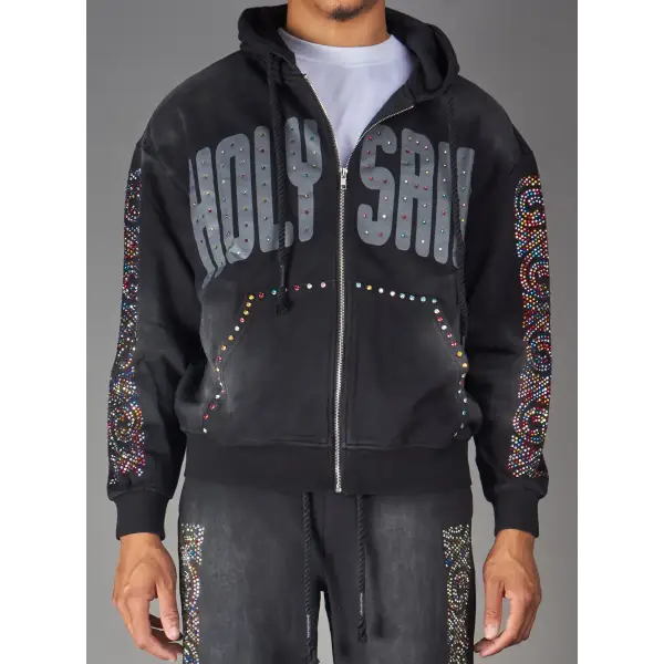 Politics solis holy saint hoodie - MEDIUM / BLACK - HOODIE