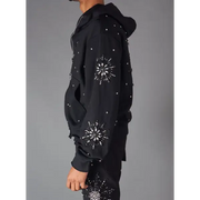 Politics sunray blossom studded zip up hoodie - HOODIE