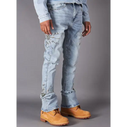 Politics sunray blossom wilfred flare denim - DENIM