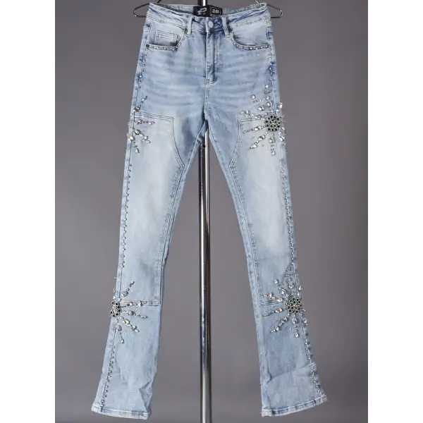 Politics sunray blossom wilfred flare denim - DENIM